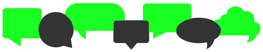Chat bubbles